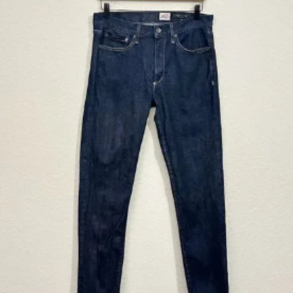 RAG & BONE Jeans Blue Kaihara Denim Raw Japanese Fit Straights Leg